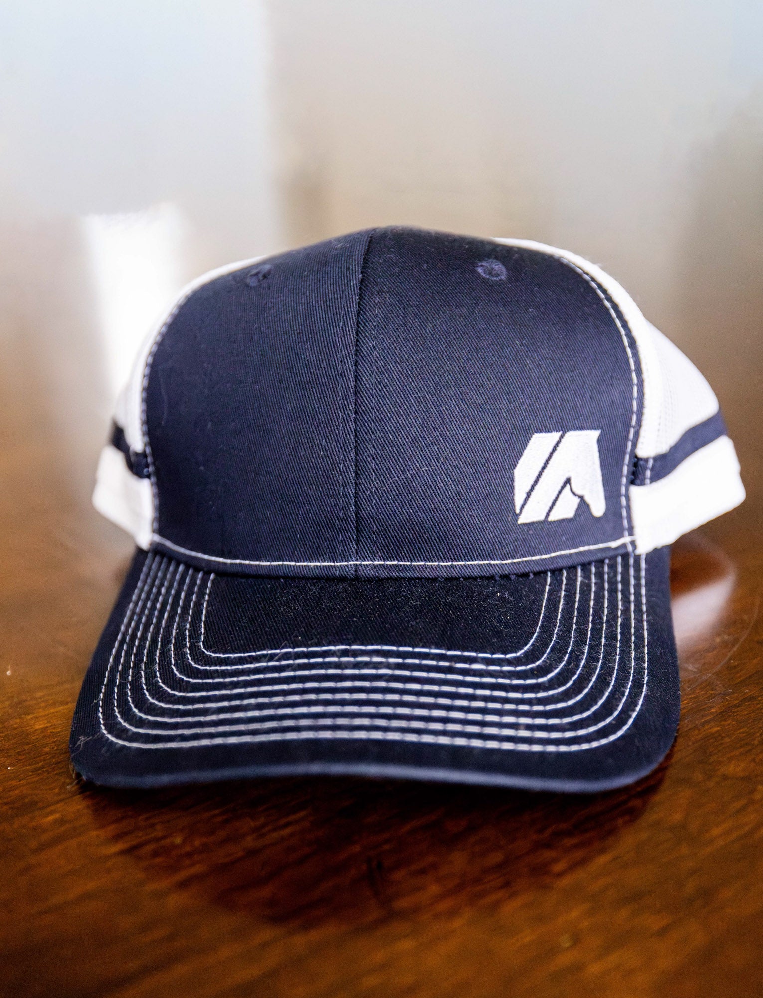 Navy White Trucker Hat