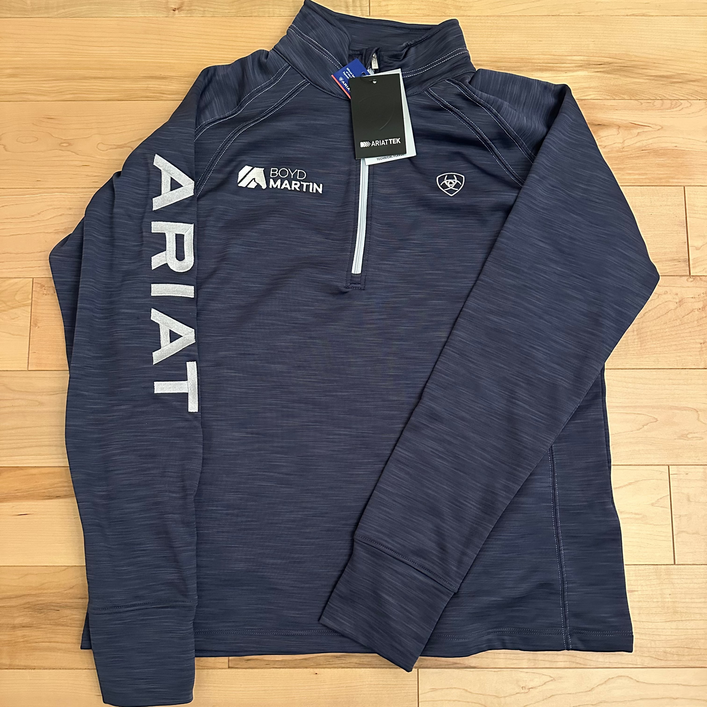 Ariat Women's Tek 1/2 Zip Sweatshirt, Blue Heather