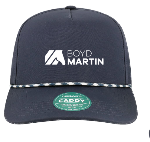 Flat brim/cord hat - BM Logo