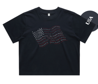 USA Cropped Tee